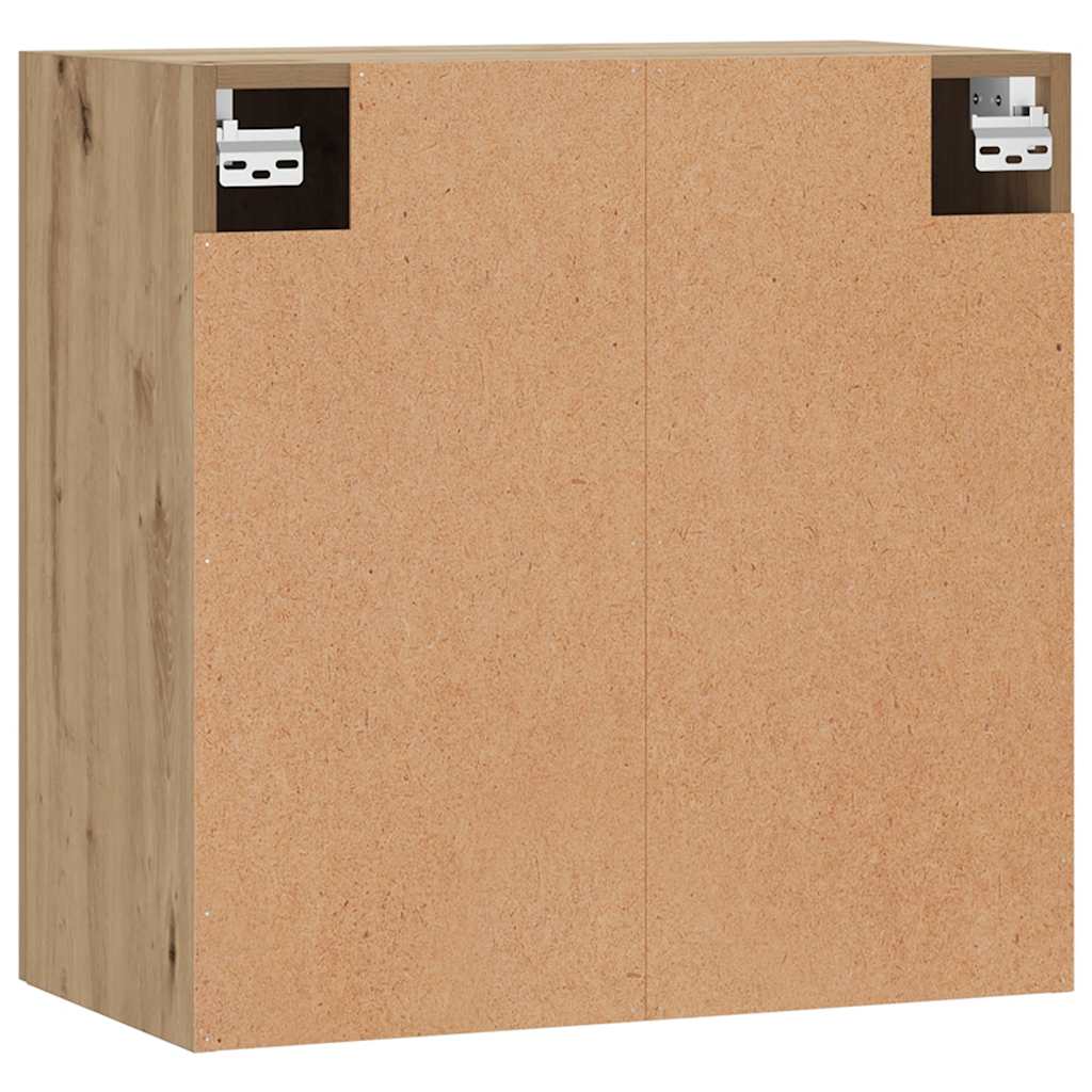 Armoire murale chêne artisanal 60x31x60 cm bois d'ingénierie