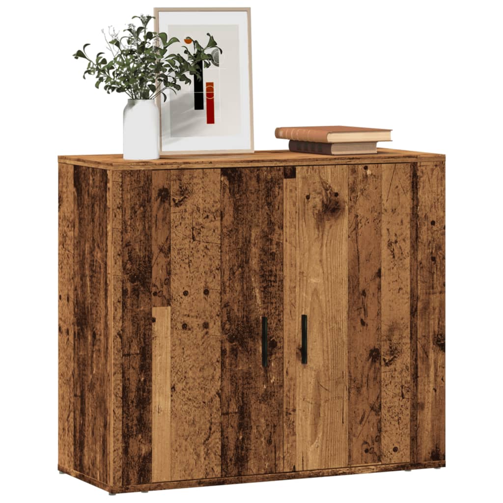 Buffet vieux bois 80x33x70 cm bois d'ingénierie - XIOS