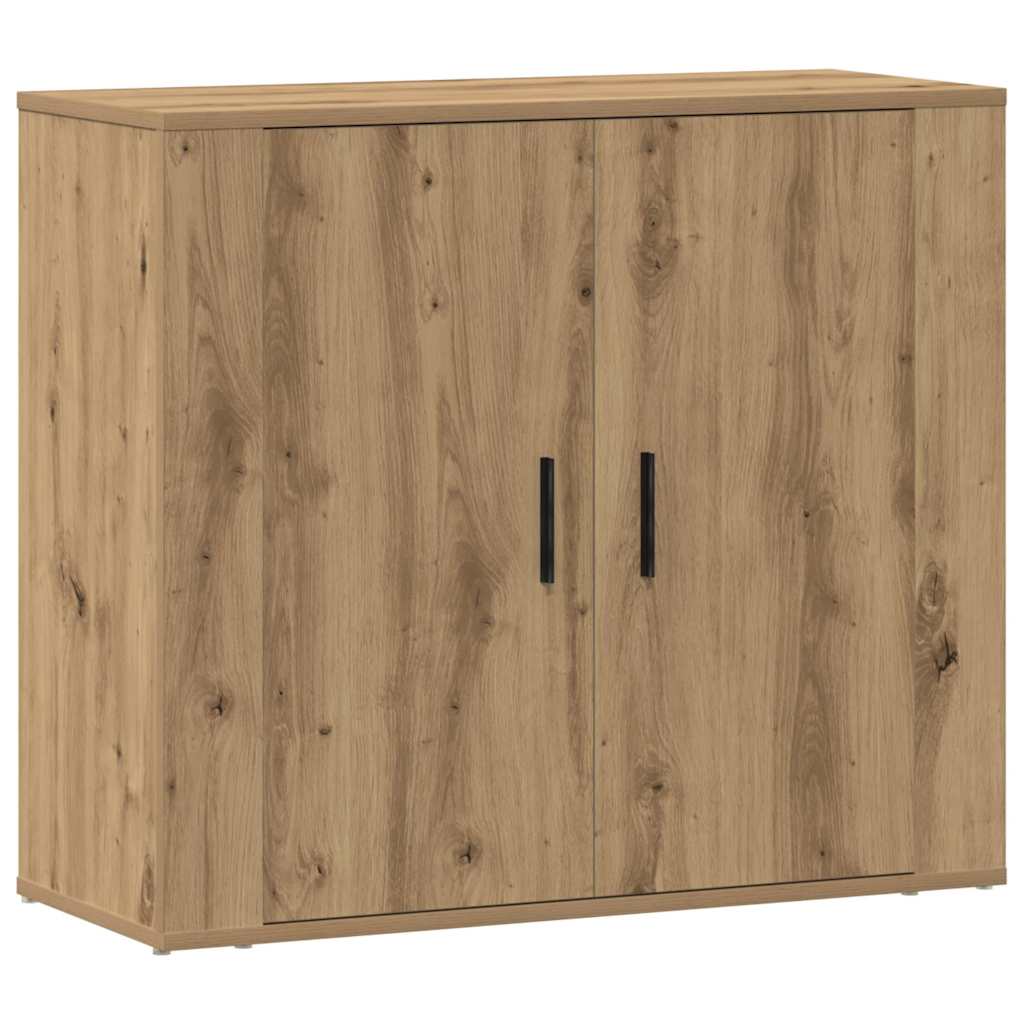 Buffet chêne artisanal 80x33x70 cm bois d'ingénierie - XIOS