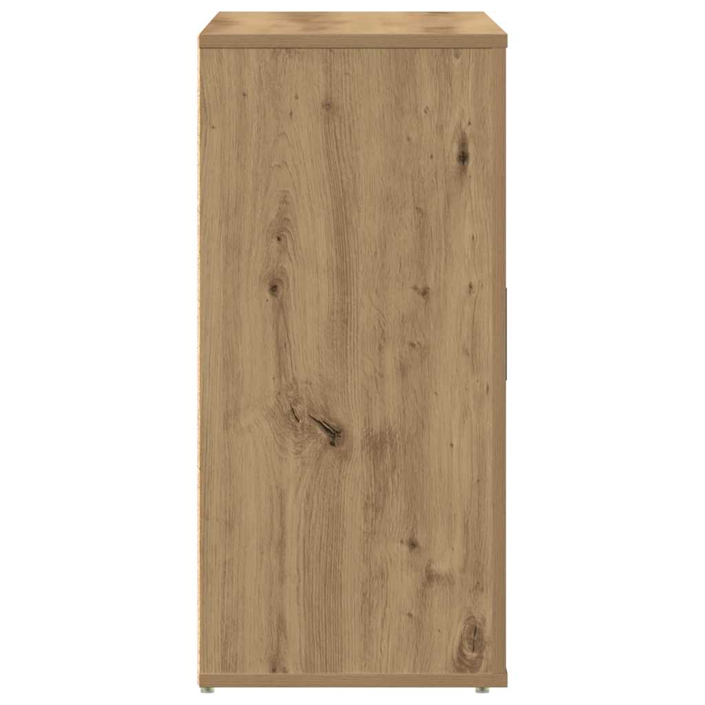Buffet chêne artisanal 80x33x70 cm bois d'ingénierie - XIOS