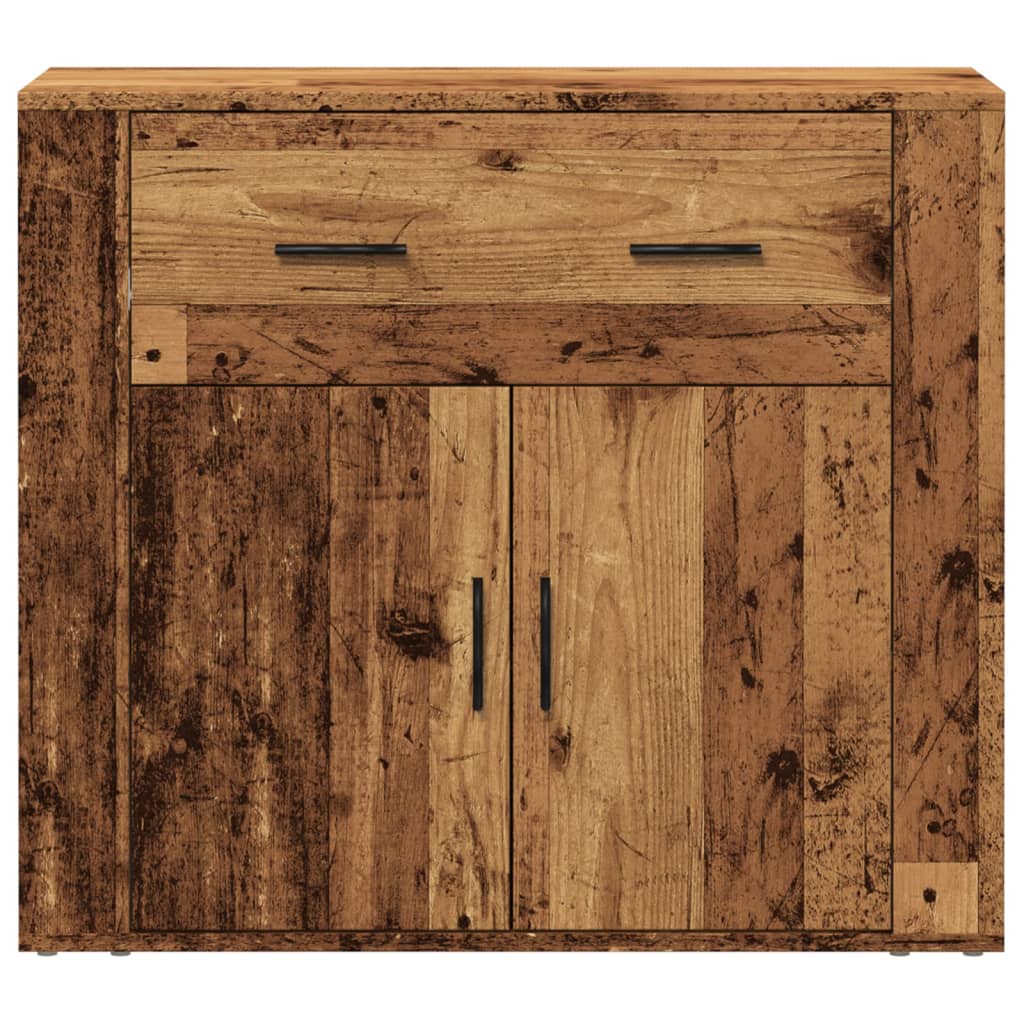 Buffet vieux bois 80x33x70 cm bois d'ingénierie - XIOS