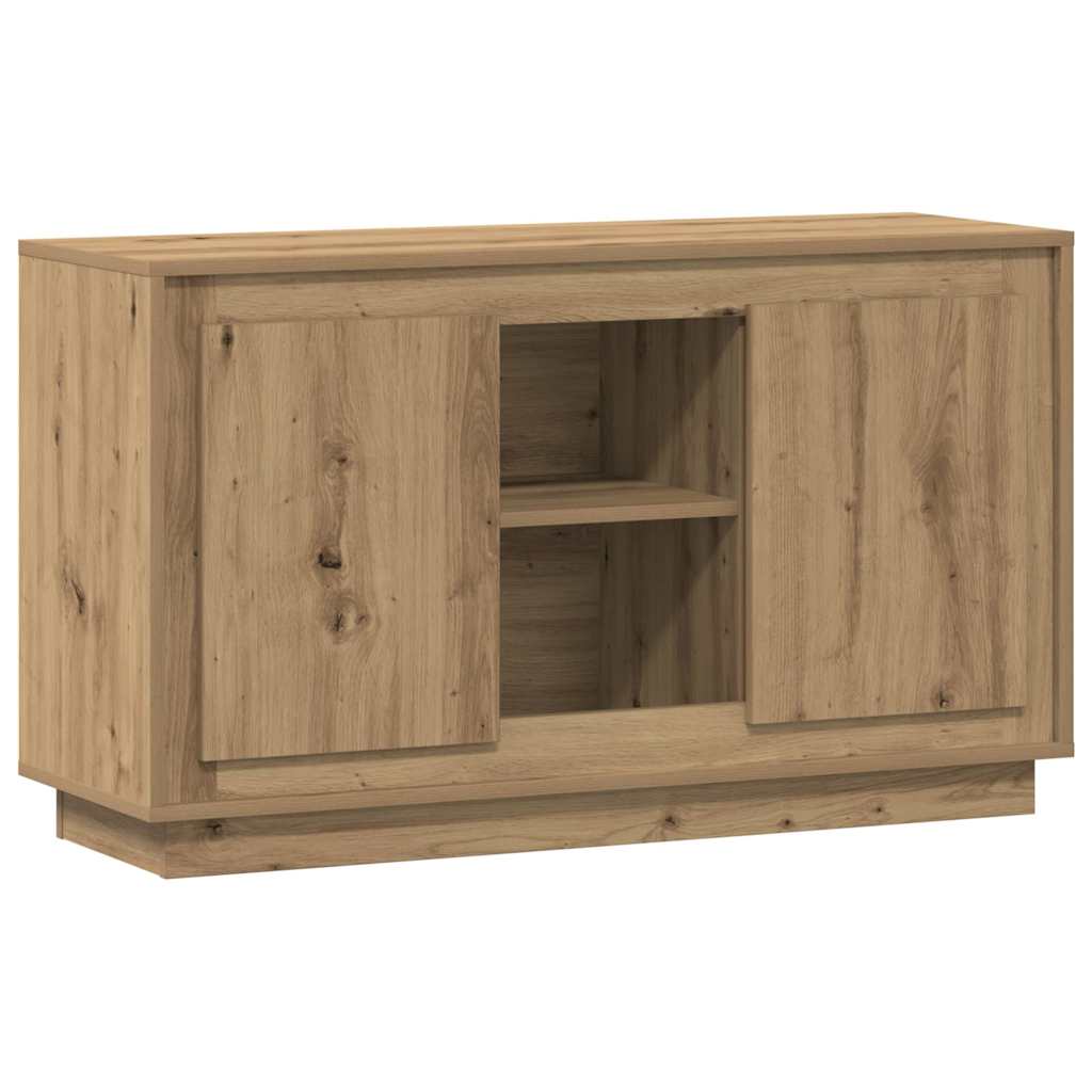 Buffet chêne artisanal 102x35x60 cm bois d'ingénierie - XIOS