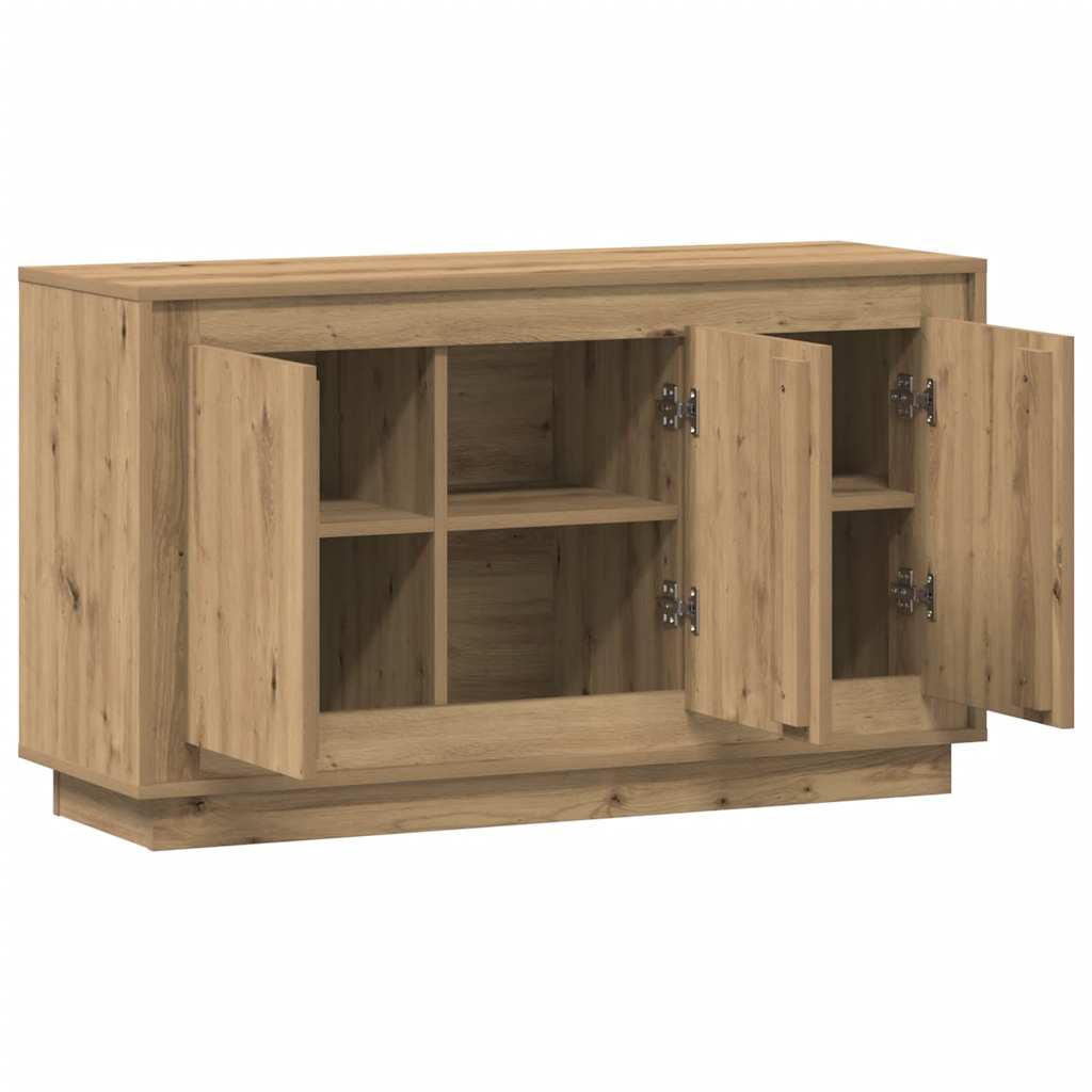 Buffet chêne artisanal 102x35x55 cm bois d'ingénierie - XIOS