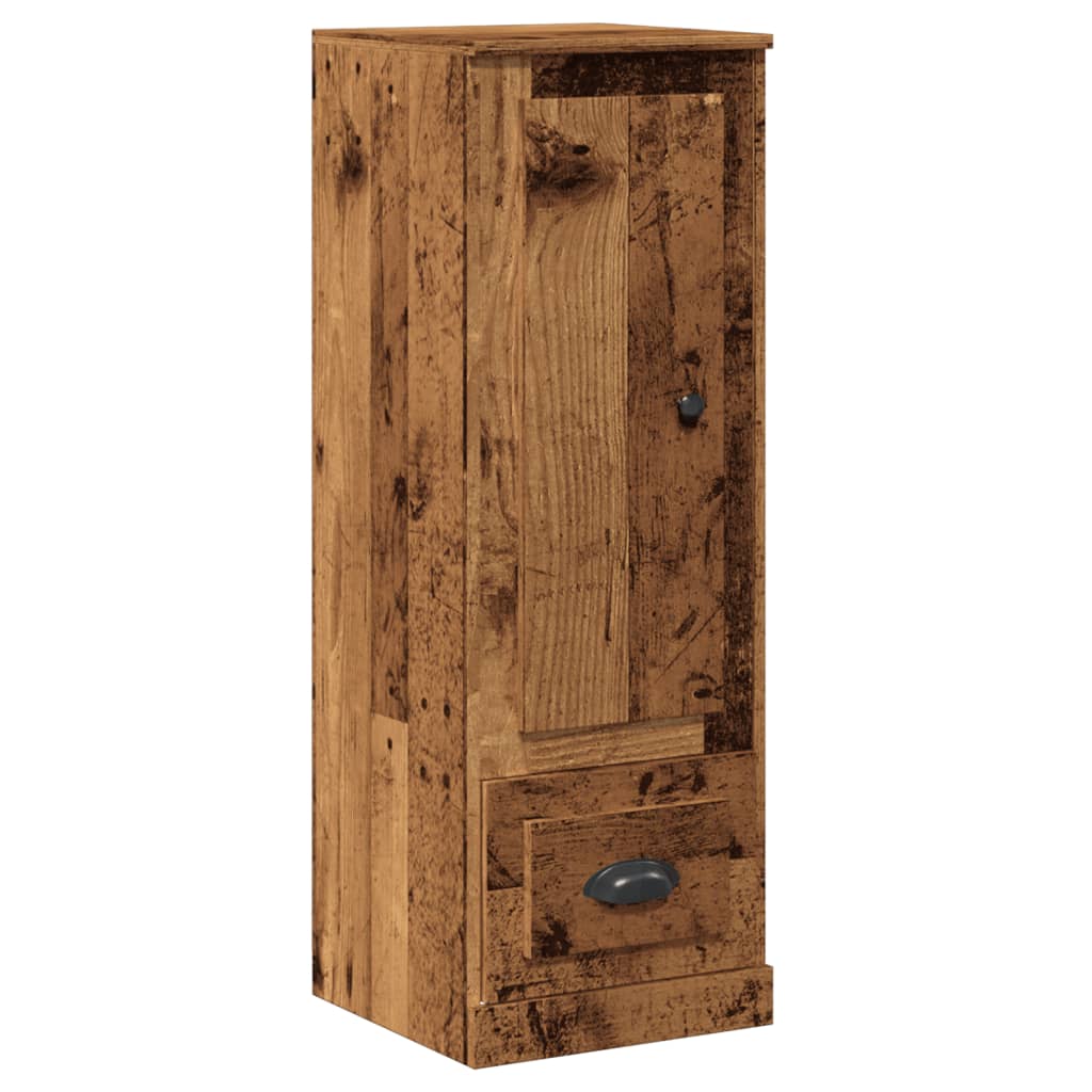 Buffet haut vieux bois 36x35,5x103,5 cm bois d'ingénierie - XIOS