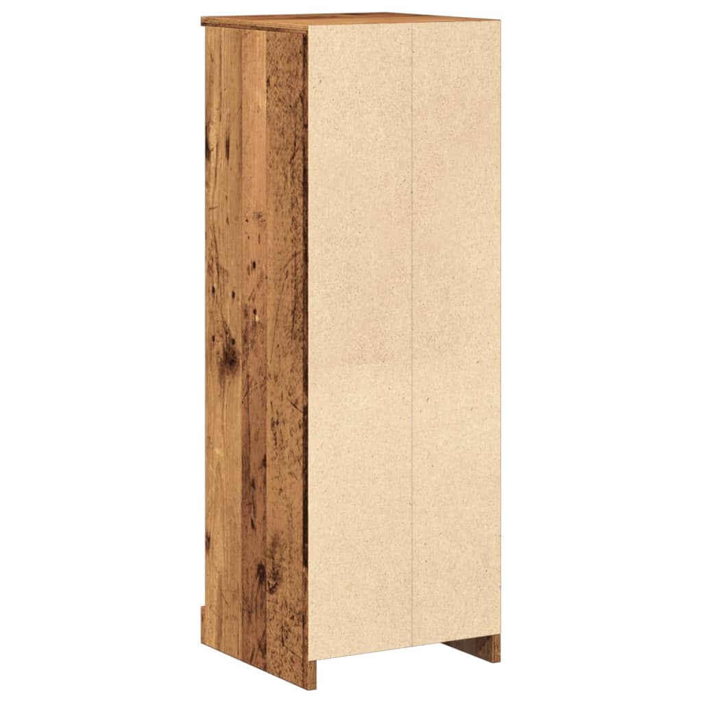 Buffet haut vieux bois 36x35,5x103,5 cm bois d'ingénierie - XIOS
