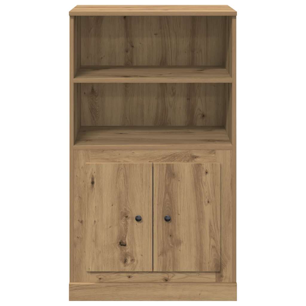 Buffet haut chêne artisanal 60x35,5x103,5 cm bois d'ingénierie - XIOS