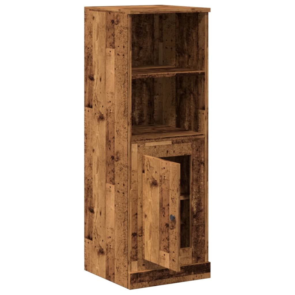 Buffet haut vieux bois 36x35,5x103,5 cm bois d'ingénierie - XIOS