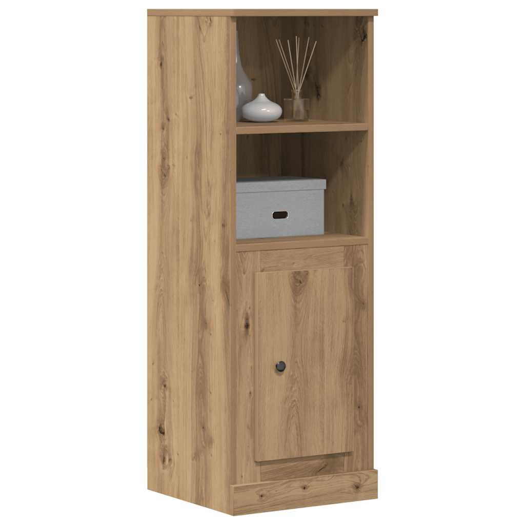 Buffet haut chêne artisanal 36x35,5x103,5 cm bois d'ingénierie - XIOS