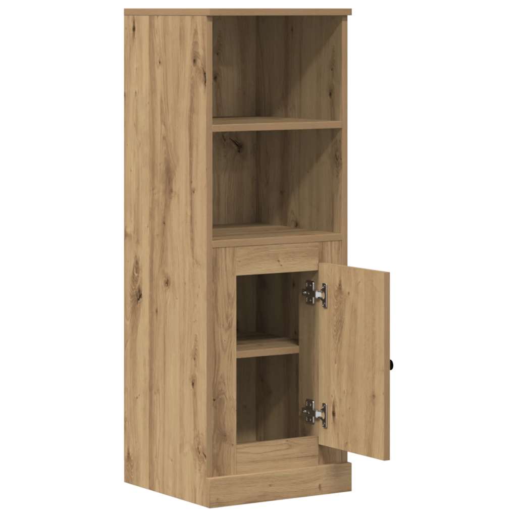Buffet haut chêne artisanal 36x35,5x103,5 cm bois d'ingénierie - XIOS