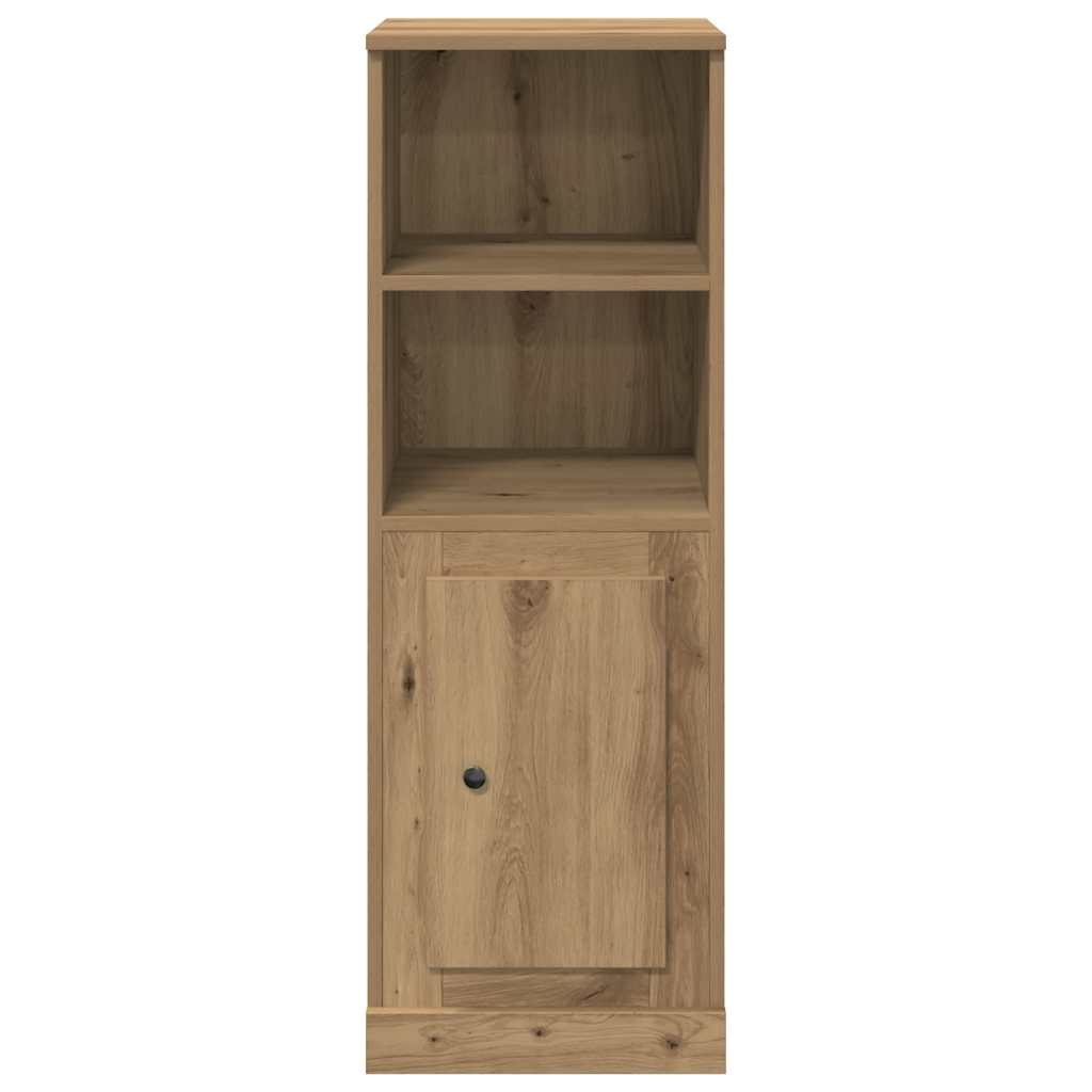 Buffet haut chêne artisanal 36x35,5x103,5 cm bois d'ingénierie - XIOS