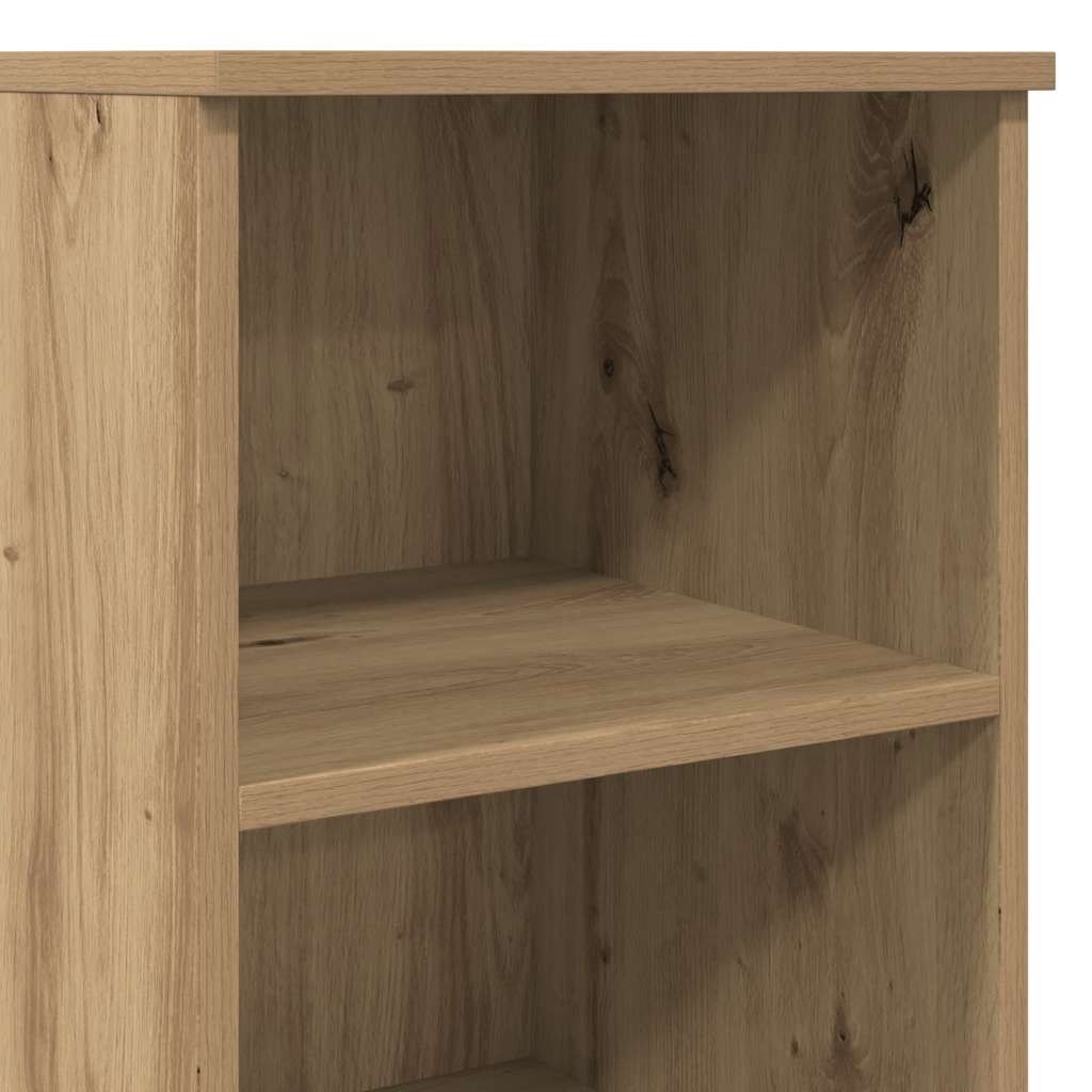Buffet haut chêne artisanal 36x35,5x103,5 cm bois d'ingénierie - XIOS