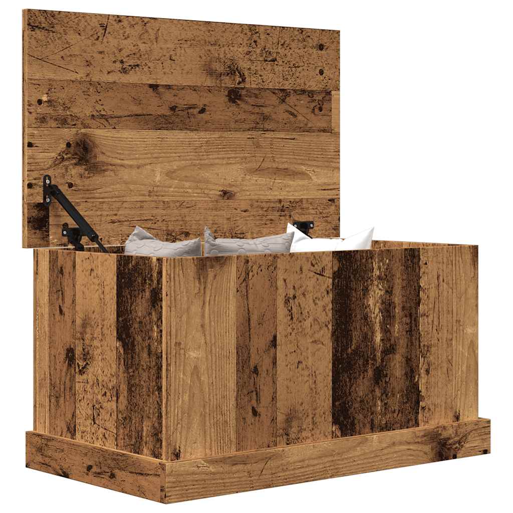 Boîtes de rangement vieux bois 70x40x38 cm bois d'ingénierie - XIOS