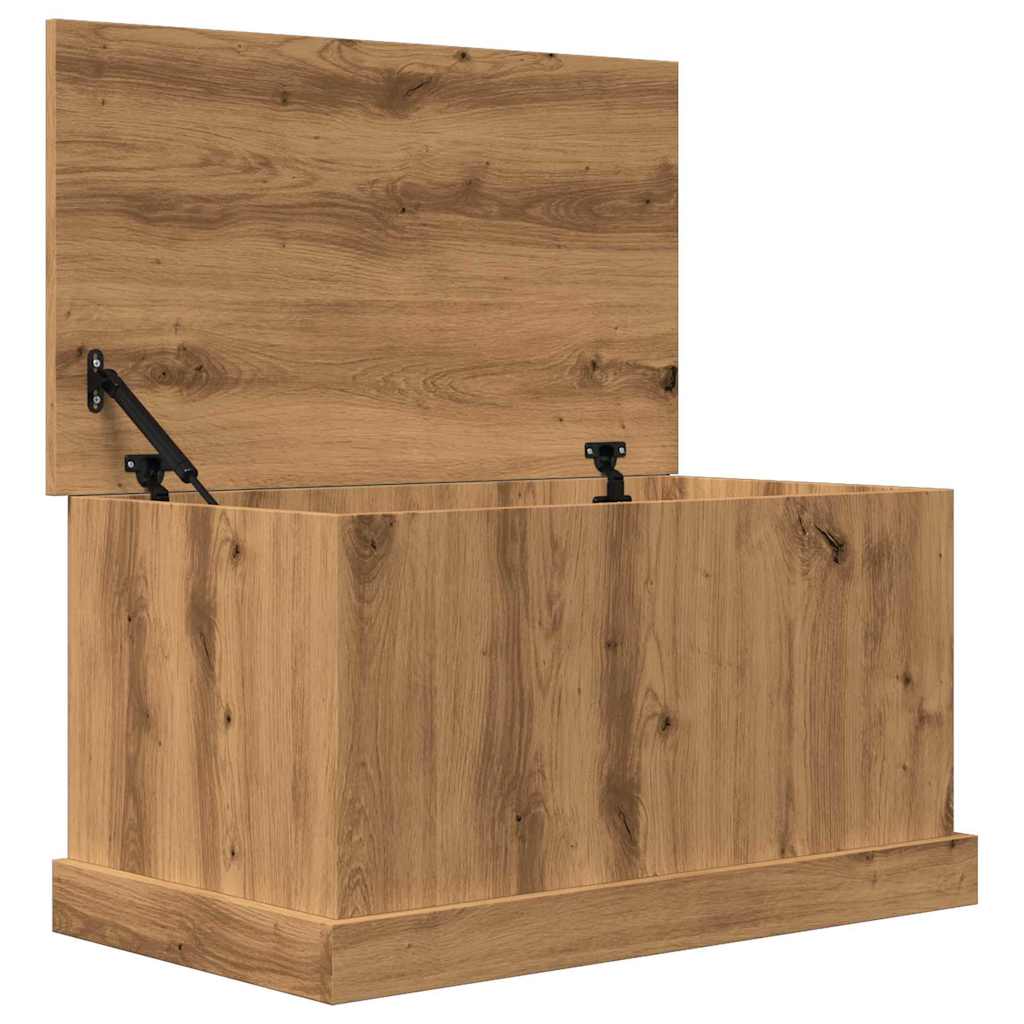 Boîtes de rangement chêne artisanal 70x40x38 cm bois ingénierie - XIOS