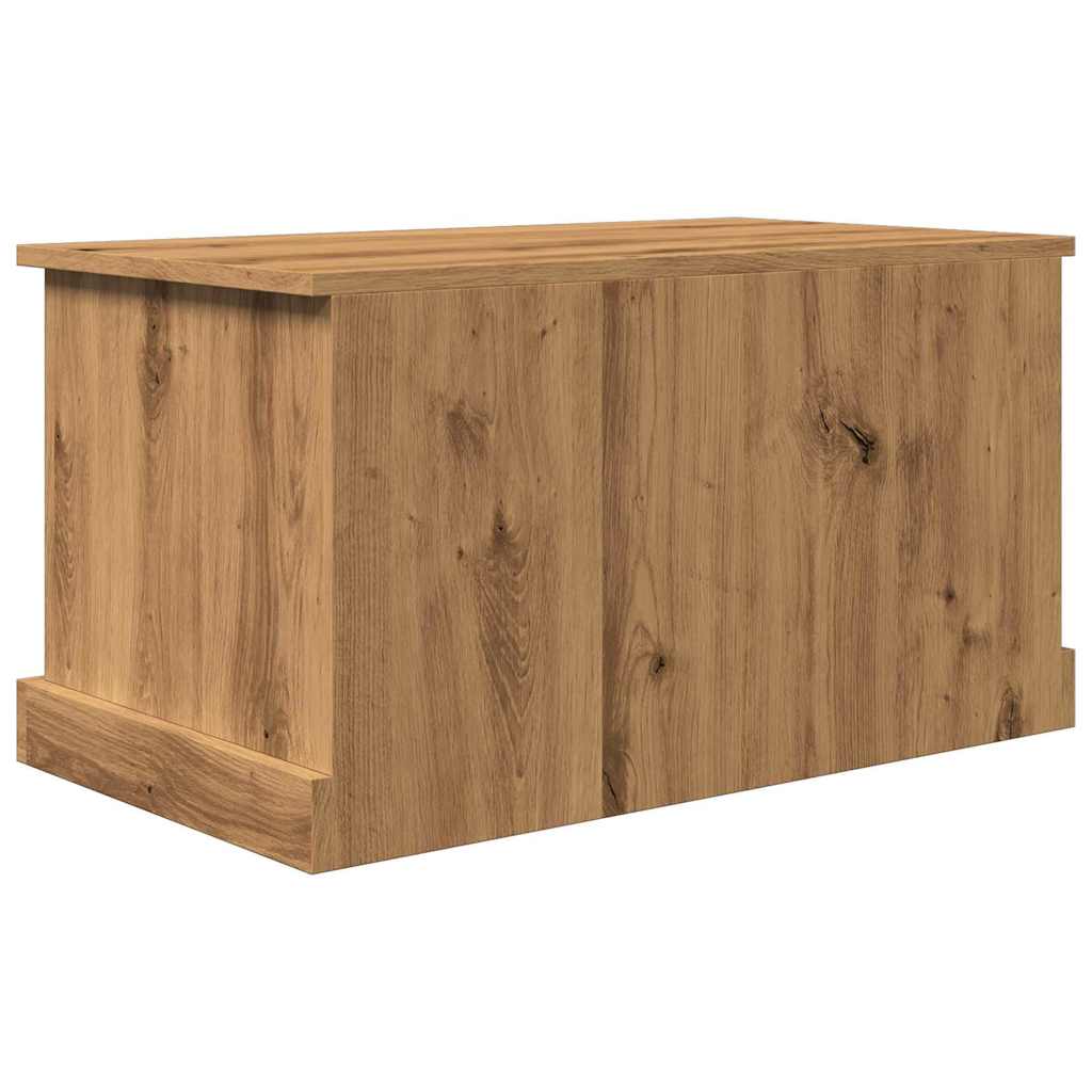 Boîtes de rangement chêne artisanal 70x40x38 cm bois ingénierie - XIOS