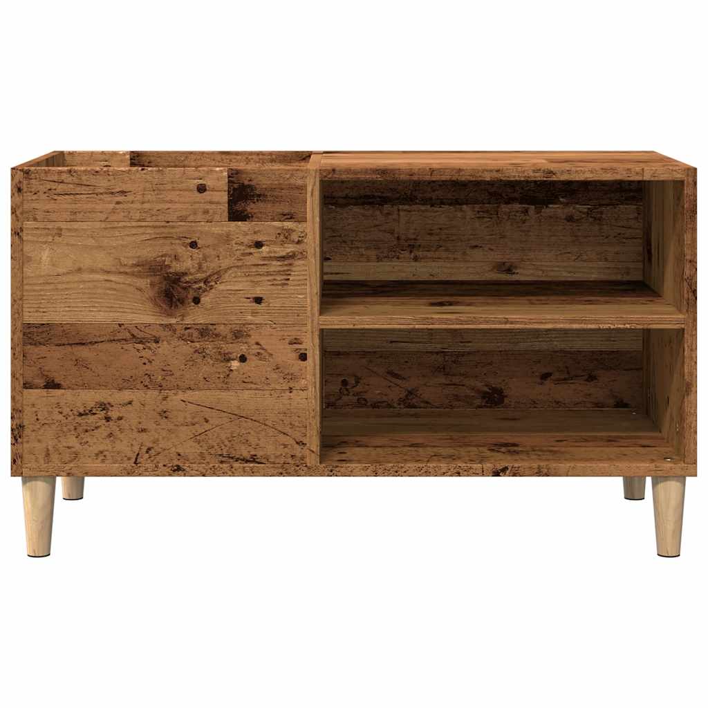 Armoire à disques vieux bois 84,5x38x48 cm bois d'ingénierie - XIOS