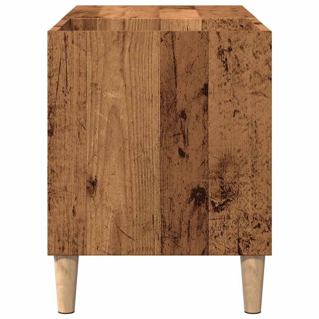 Armoire à disques vieux bois 84,5x38x48 cm bois d'ingénierie - XIOS