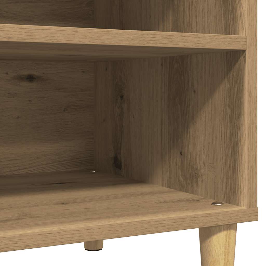 Armoire à disques chêne artisanal 84,5x38x48 cm bois ingénierie - XIOS