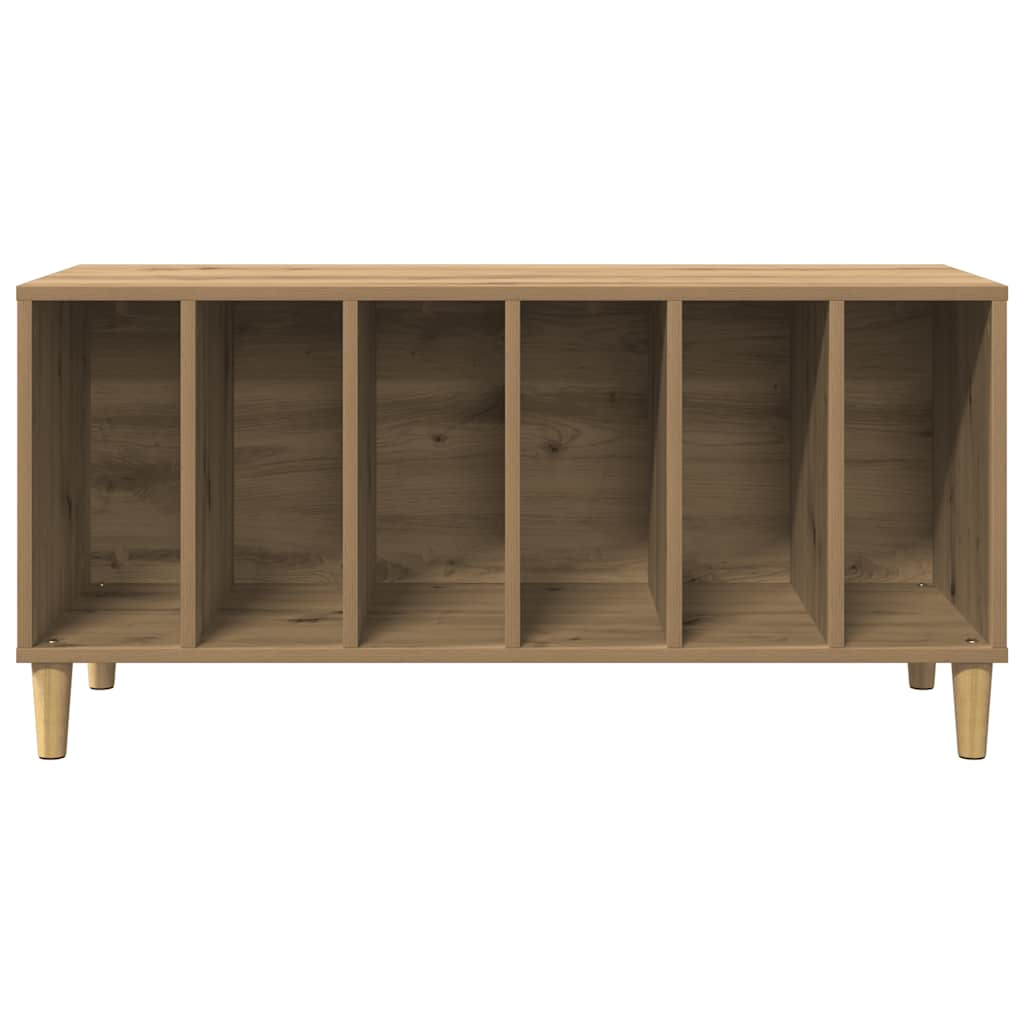 Armoire à disques chêne artisanal 100x38x48cm bois d'ingénierie - XIOS