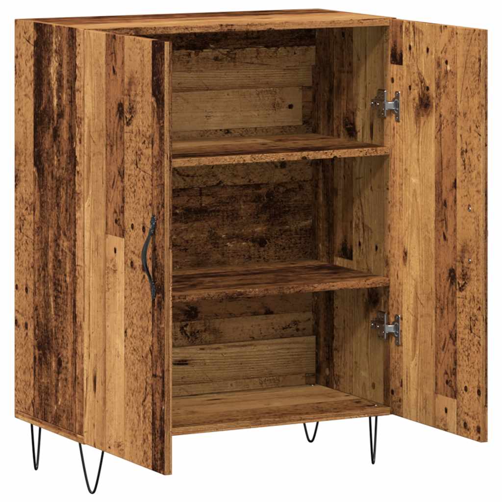 Buffet vieux bois 69,5x34x90 cm bois d'ingénierie - XIOS