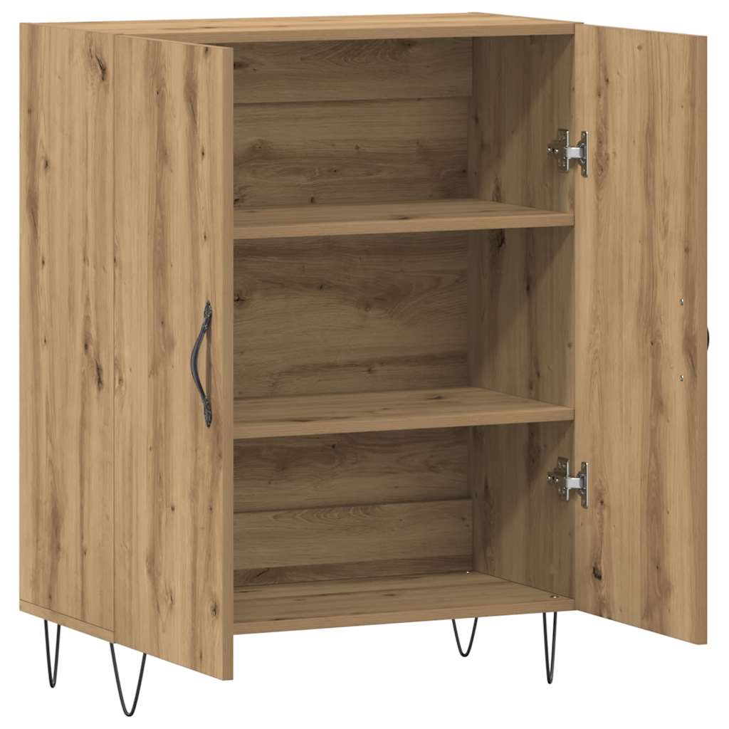 Buffet chêne artisanal 69,5x34x90 cm bois d'ingénierie - XIOS