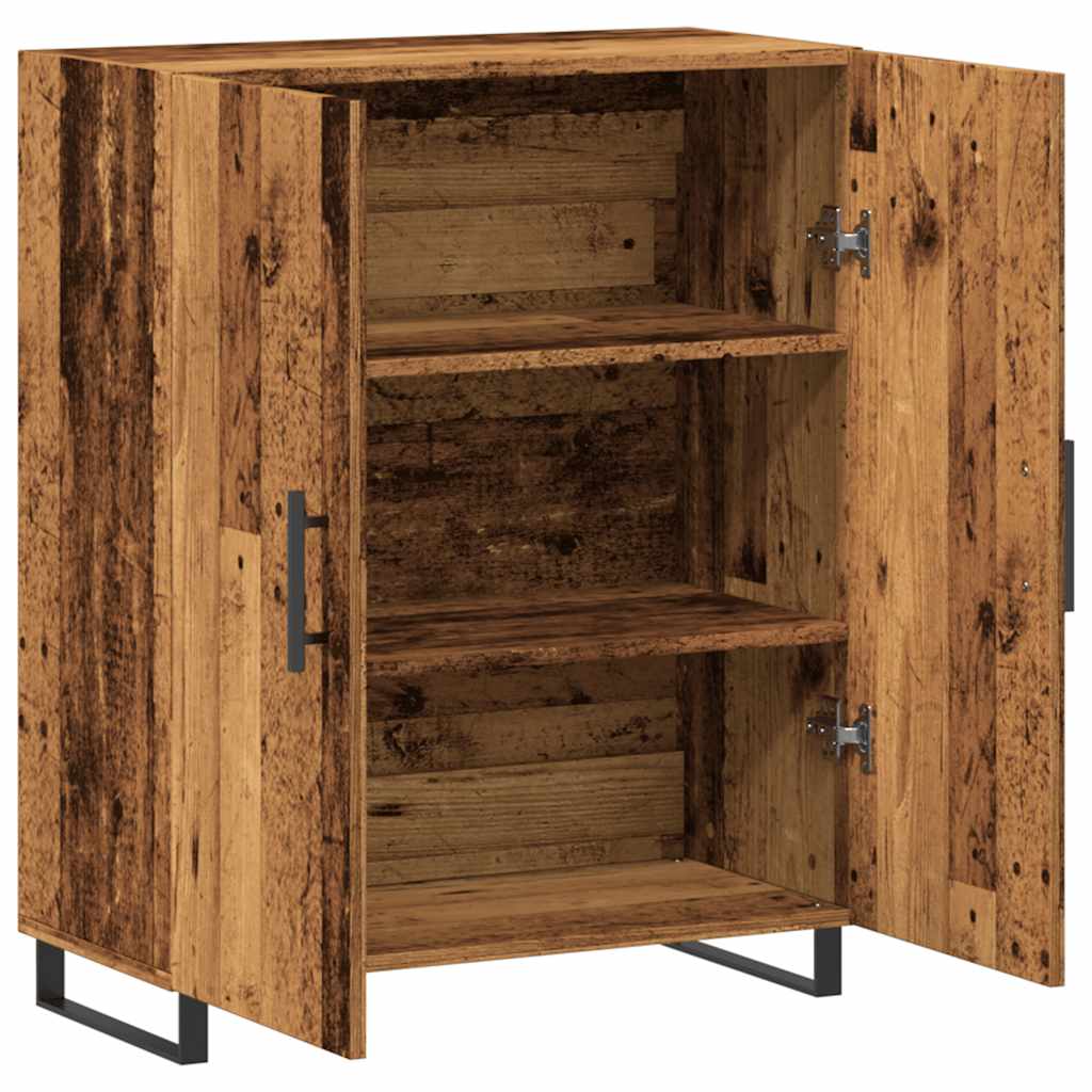 Buffet vieux bois 69,5x34x90 cm bois d'ingénierie - XIOS