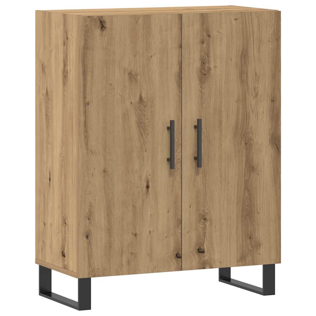 Buffet chêne artisanal 69,5x34x90 cm bois d'ingénierie - XIOS