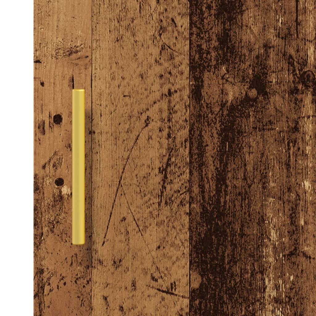 Buffet vieux bois 34,5x34x90 cm bois d'ingénierie - XIOS