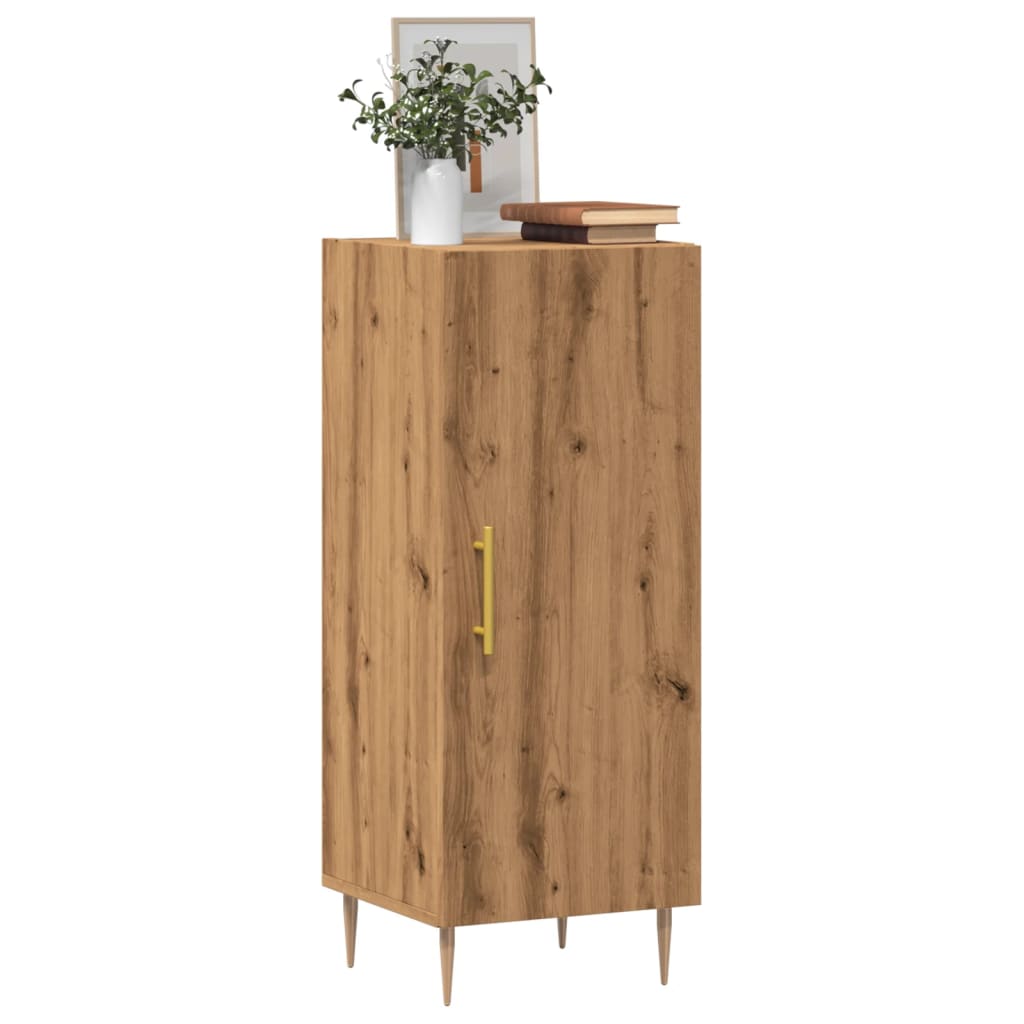 Buffet chêne artisanal 34,5x34x90 cm bois d'ingénierie - XIOS
