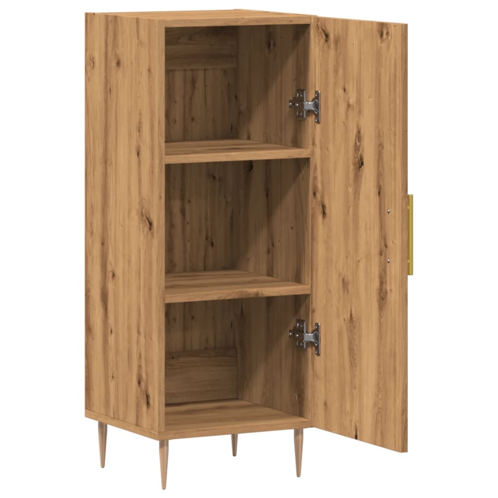 Buffet chêne artisanal 34,5x34x90 cm bois d'ingénierie - XIOS