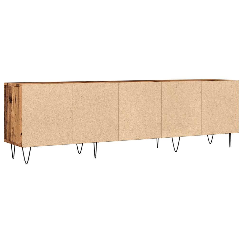 Meuble TV vieux bois 150x30x44,5 cm bois d'ingénierie - XIOS