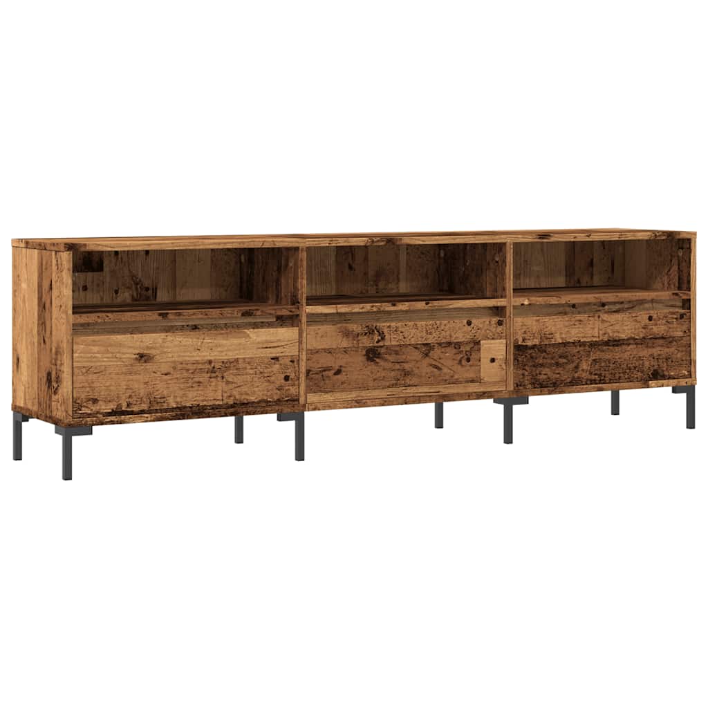 Meuble TV vieux bois 150x30x44,5 cm bois d'ingénierie - XIOS