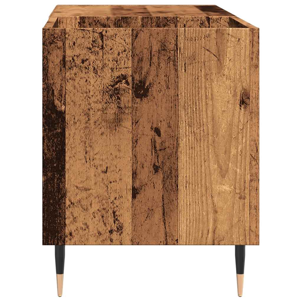 Armoire à disques vieux bois 84,5x38x48 cm bois d'ingénierie - XIOS