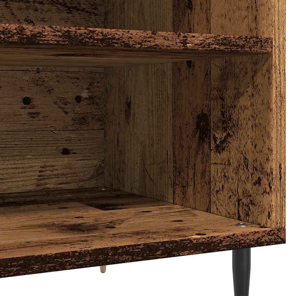 Armoire à disques vieux bois 84,5x38x48 cm bois d'ingénierie - XIOS