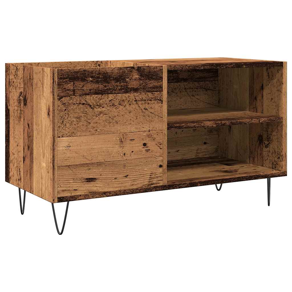 Armoire à disques vieux bois 84,5x38x48 cm bois d'ingénierie - XIOS