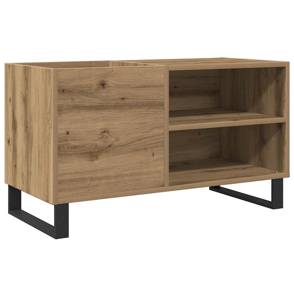 Armoire à disques chêne artisanal 84,5x38x48 cm bois ingénierie - XIOS