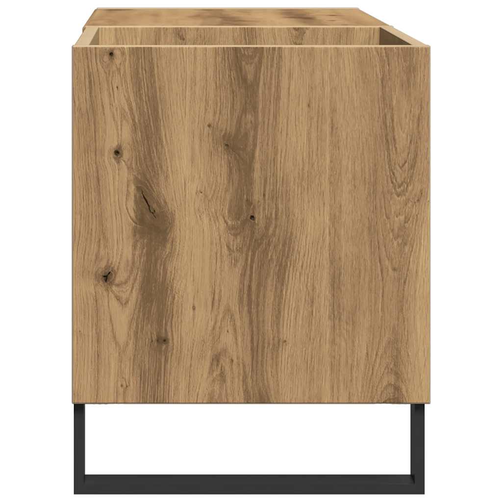 Armoire à disques chêne artisanal 84,5x38x48 cm bois ingénierie - XIOS