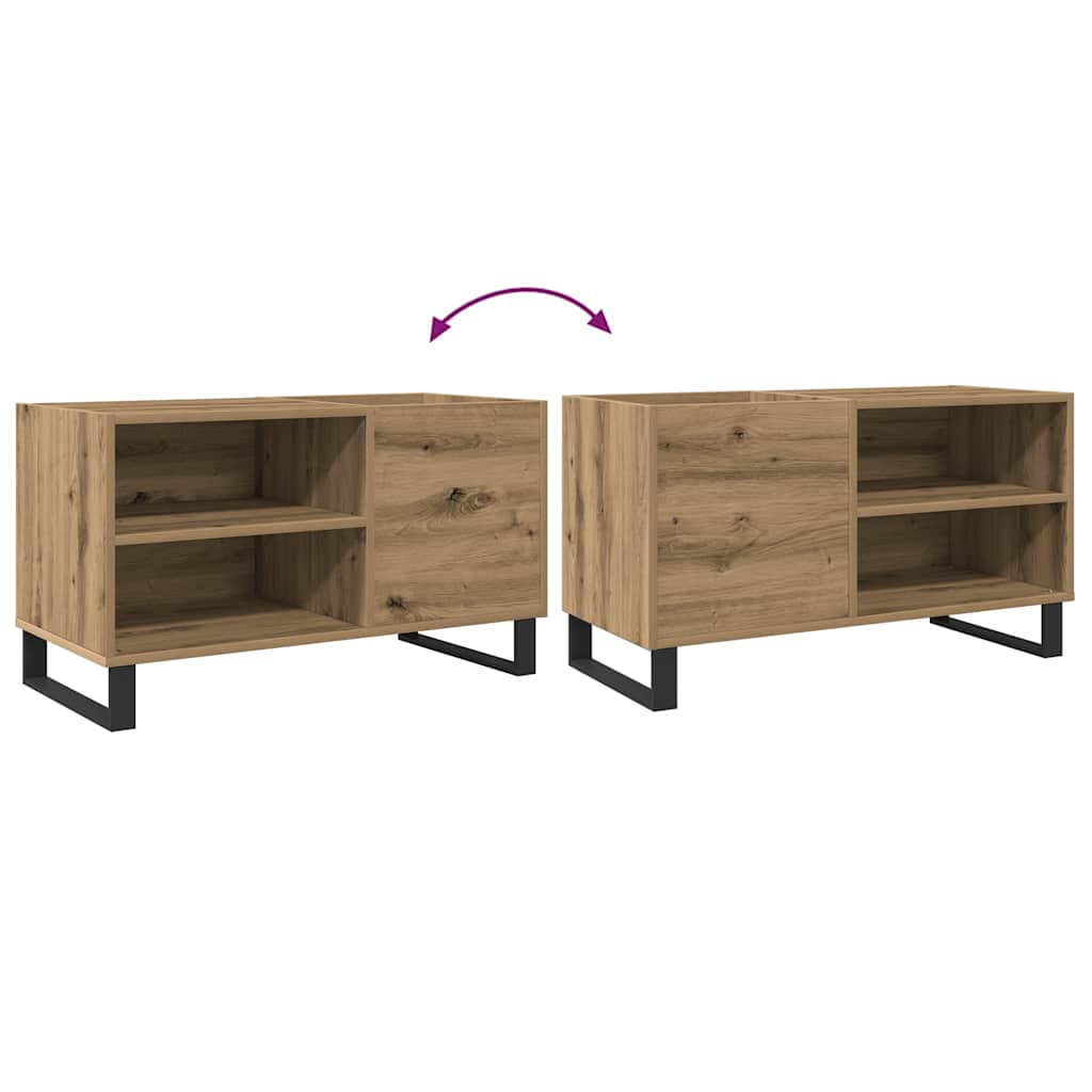 Armoire à disques chêne artisanal 84,5x38x48 cm bois ingénierie - XIOS