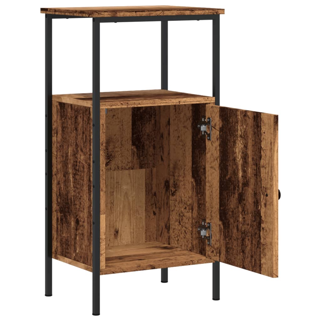 Tables de chevet 2 pcs vieux bois 41x31x80 cm bois d'ingénierie - XIOS