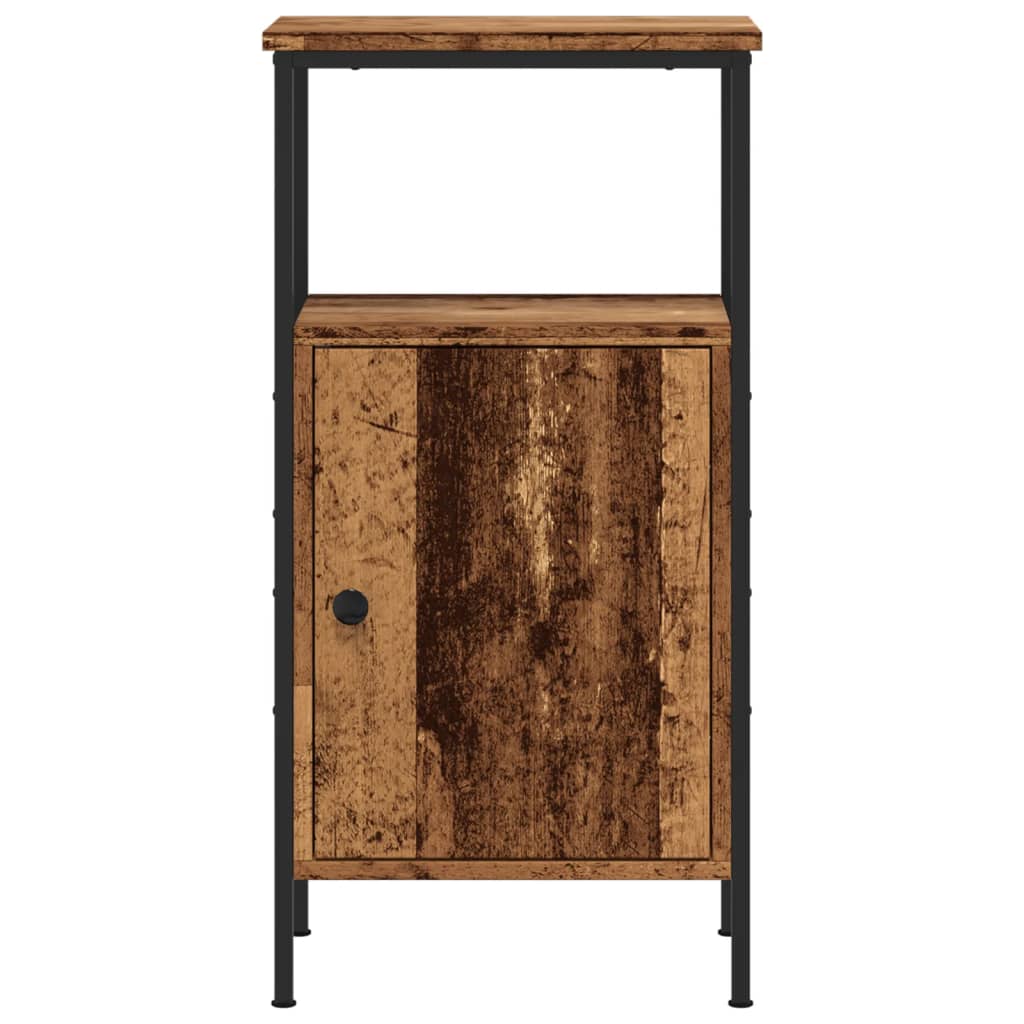 Tables de chevet 2 pcs vieux bois 41x31x80 cm bois d'ingénierie - XIOS