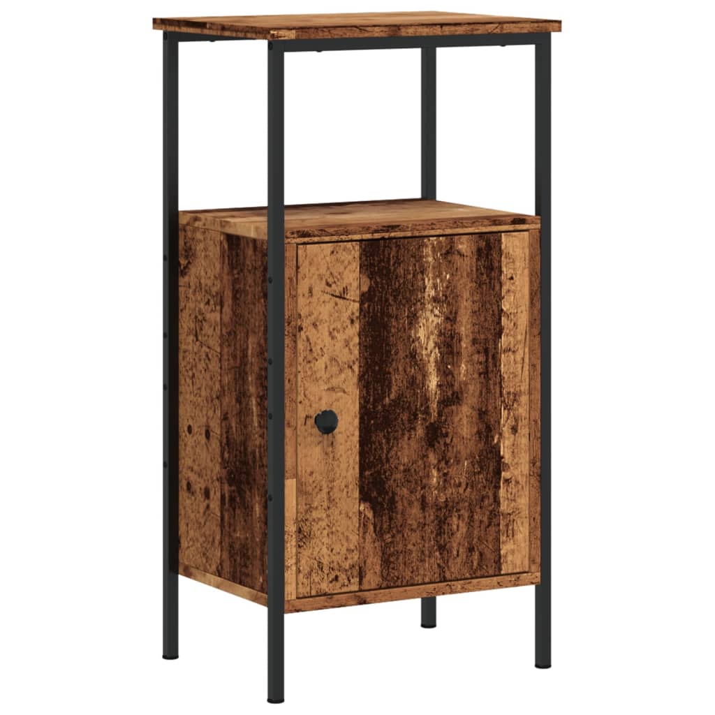 Tables de chevet 2 pcs vieux bois 41x31x80 cm bois d'ingénierie - XIOS