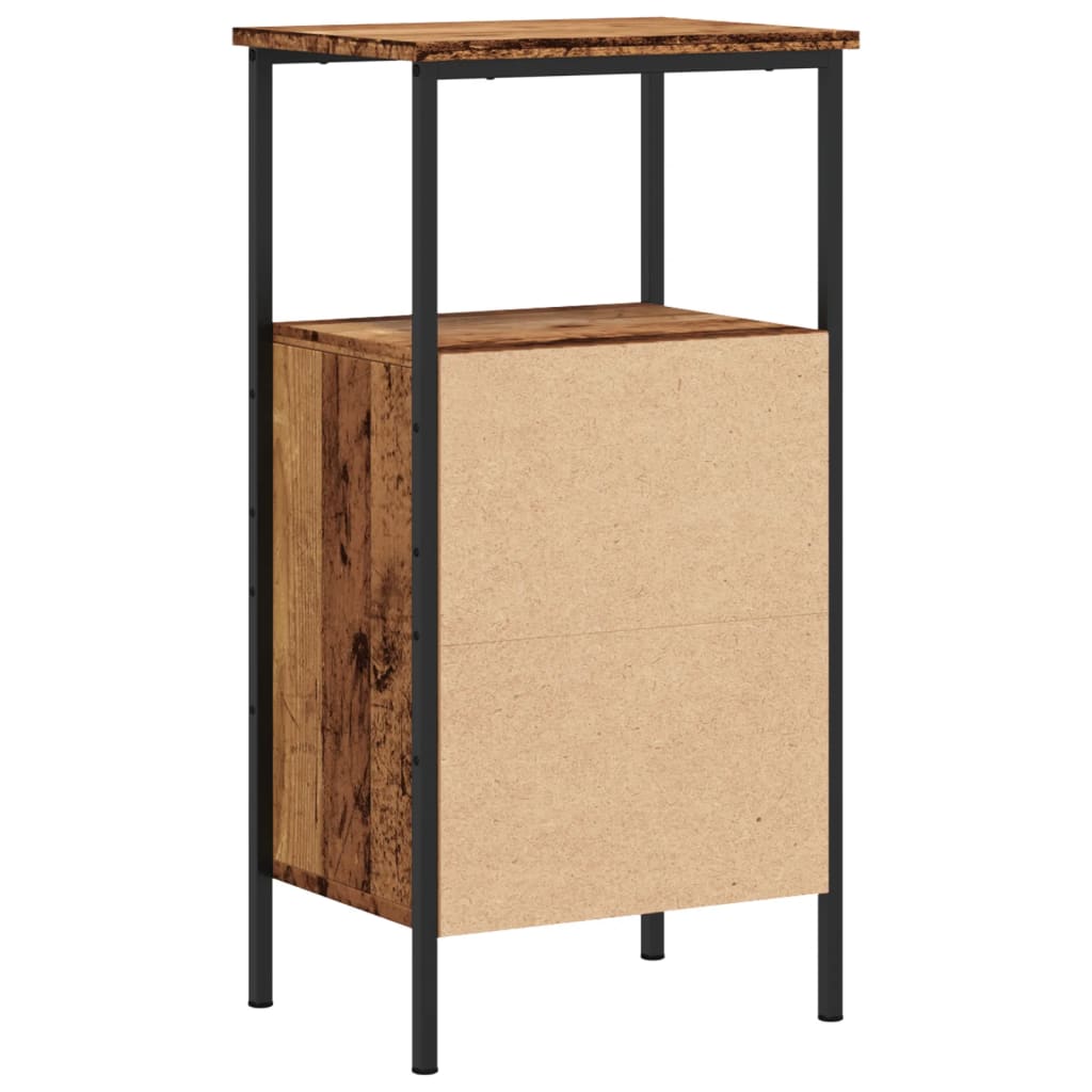 Tables de chevet 2 pcs vieux bois 41x31x80 cm bois d'ingénierie - XIOS