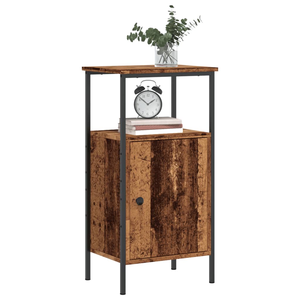 Tables de chevet 2 pcs vieux bois 41x31x80 cm bois d'ingénierie - XIOS