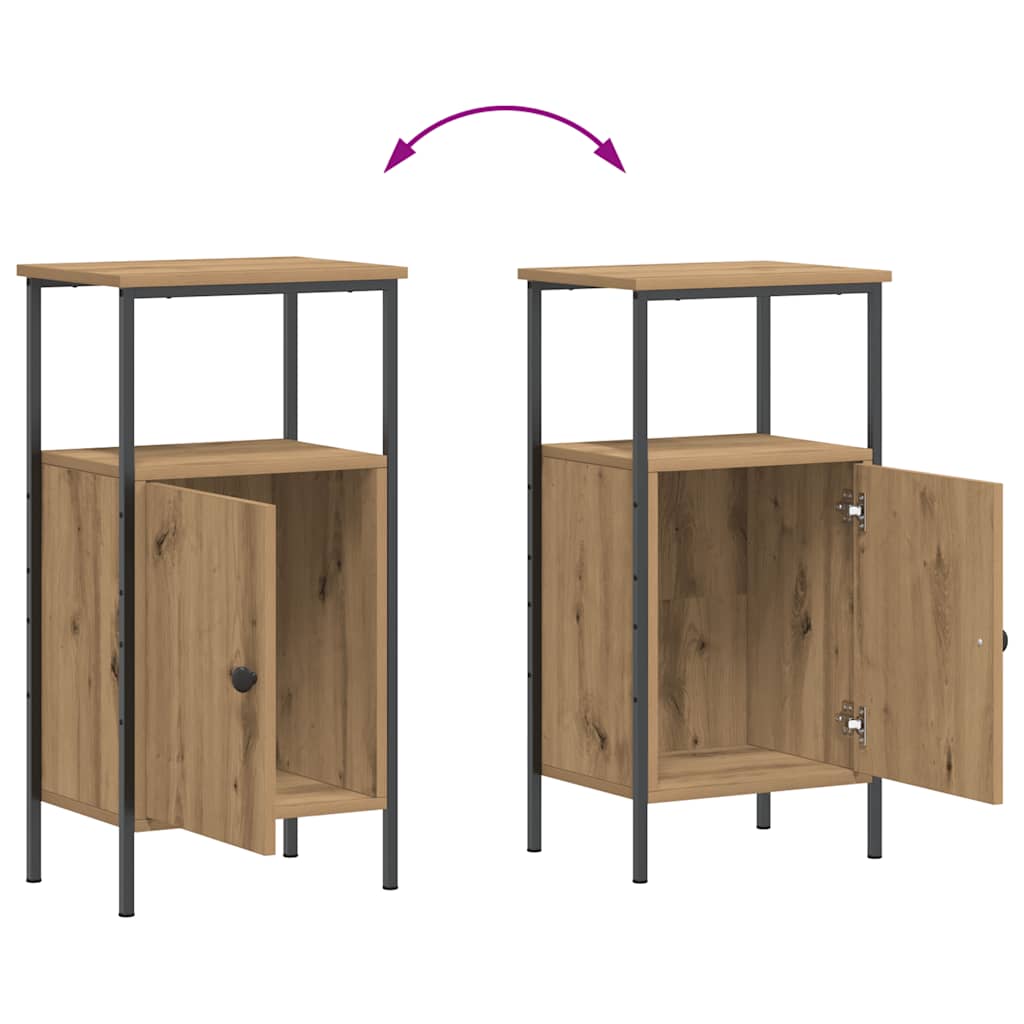Tables de chevet 2 pcs chêne artisanal bois d'ingénierie - XIOS