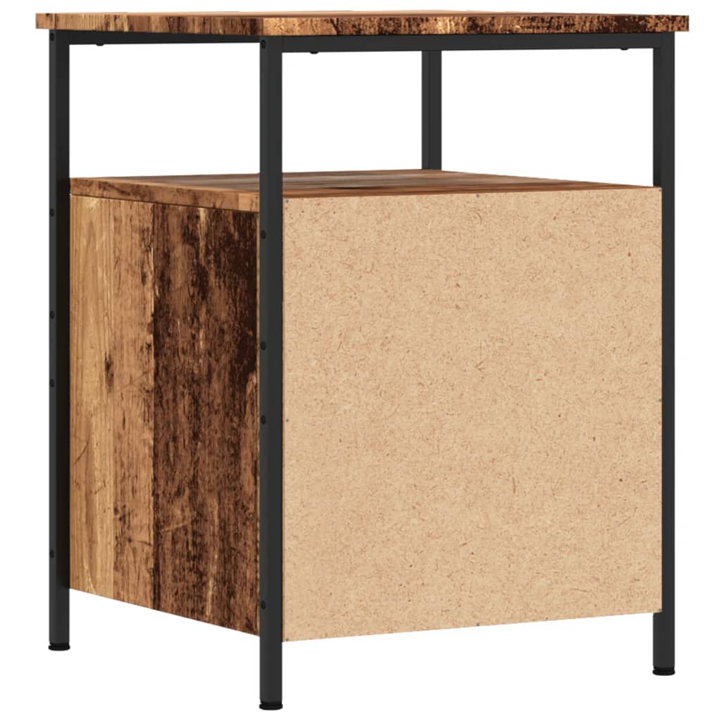 Tables de chevet 2 pcs vieux bois 44x45x60 cm bois d'ingénierie - XIOS