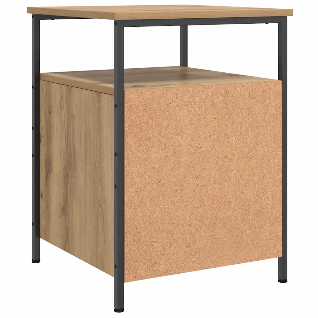 Table de chevet chêne artisanal 44x45x60 cm bois d'ingénierie - XIOS