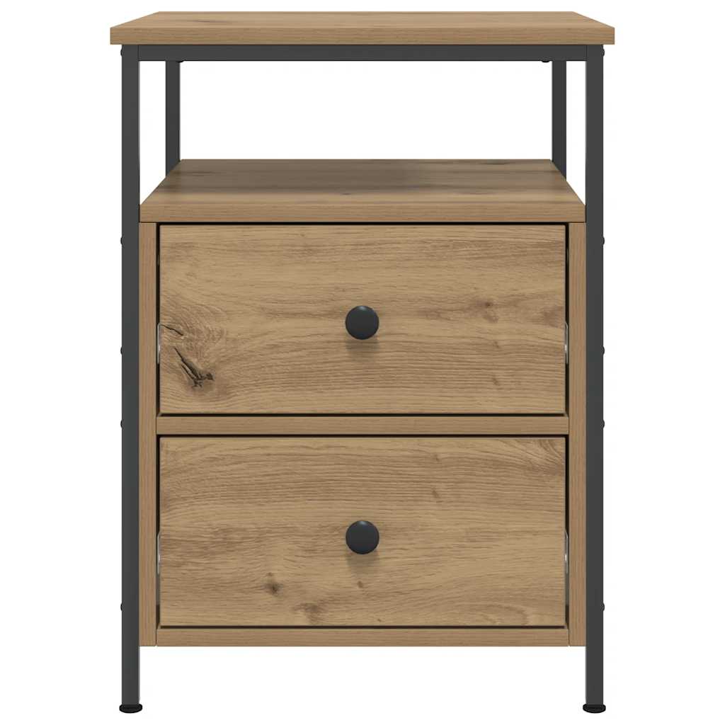 Tables de chevet 2 pcs chêne artisanal bois d'ingénierie - XIOS