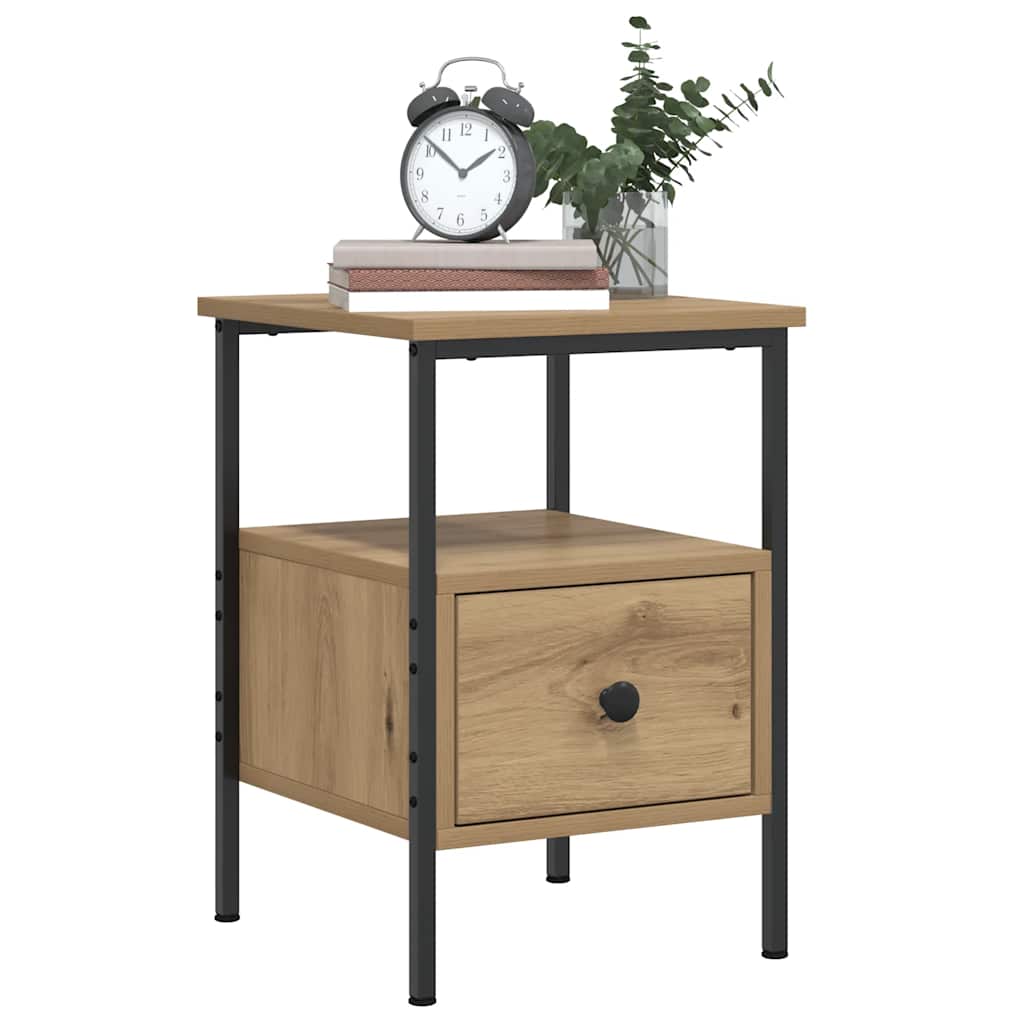Tables de chevet 2 pcs chêne artisanal bois d'ingénierie - XIOS