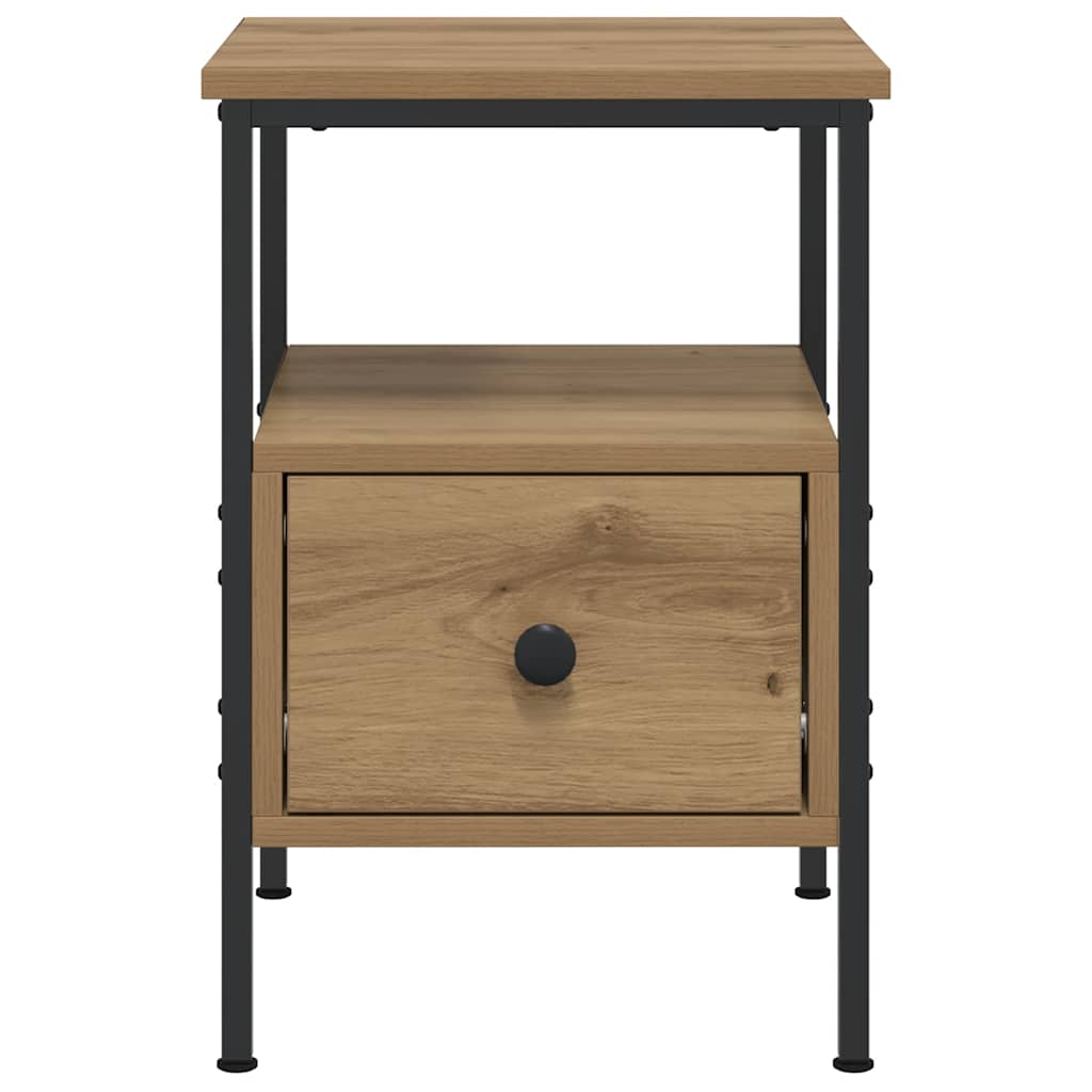 Tables de chevet 2 pcs chêne artisanal bois d'ingénierie - XIOS