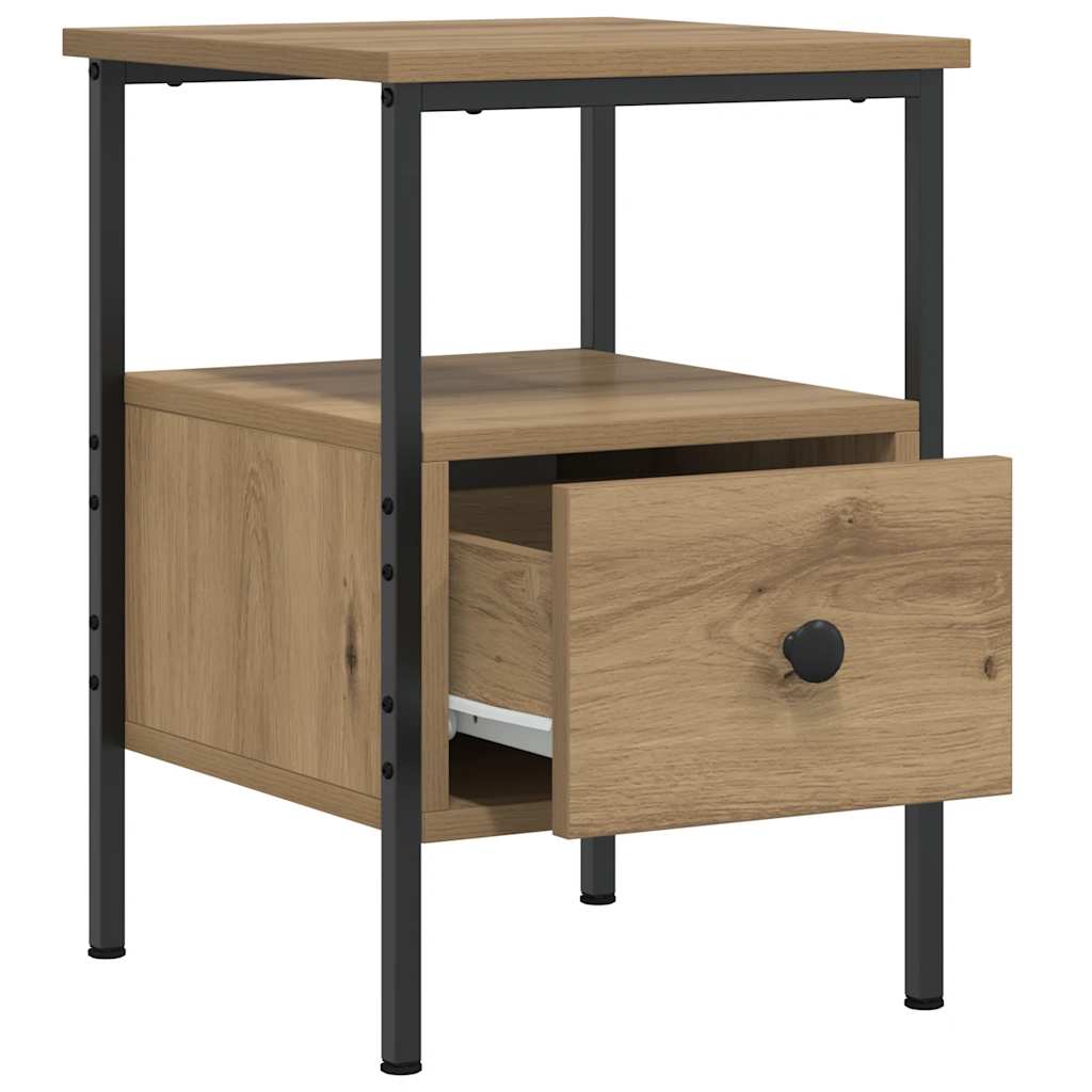 Tables de chevet 2 pcs chêne artisanal bois d'ingénierie - XIOS