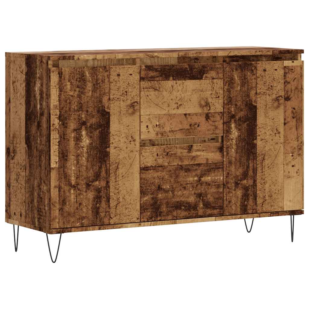 Buffet vieux bois 101,5x35x70 cm bois d’ingénierie - XIOS